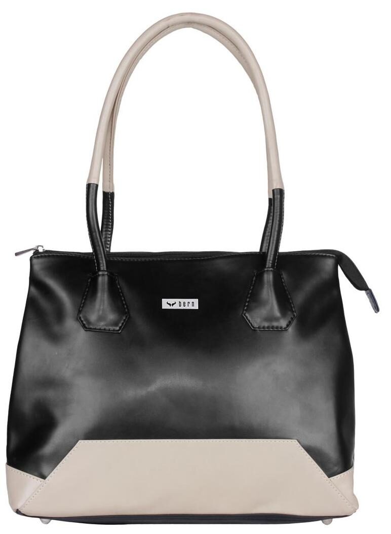 

BERN Black Faux Leather Handheld Bag