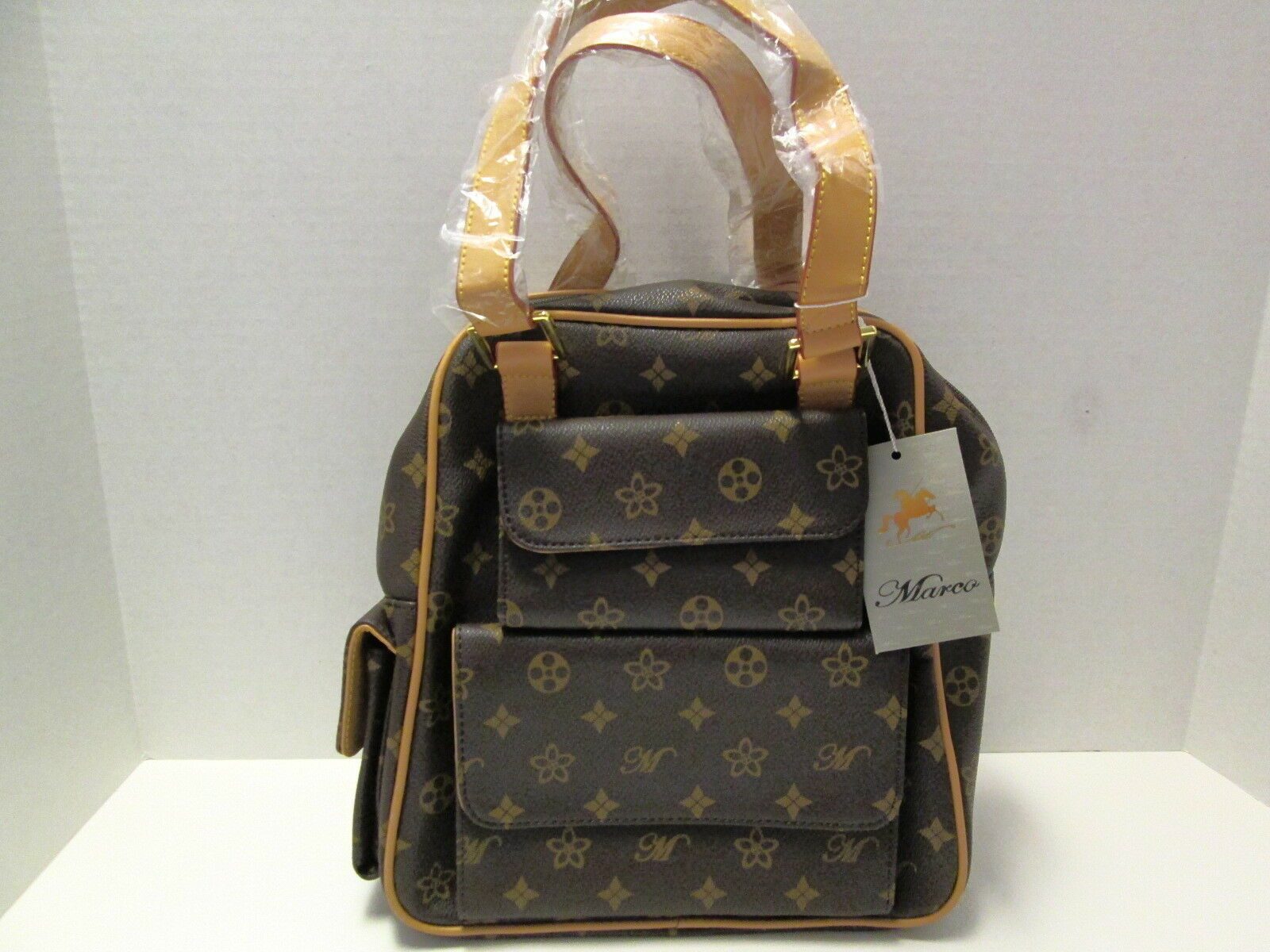 

Brown Organizer Handbag by Marco NWT