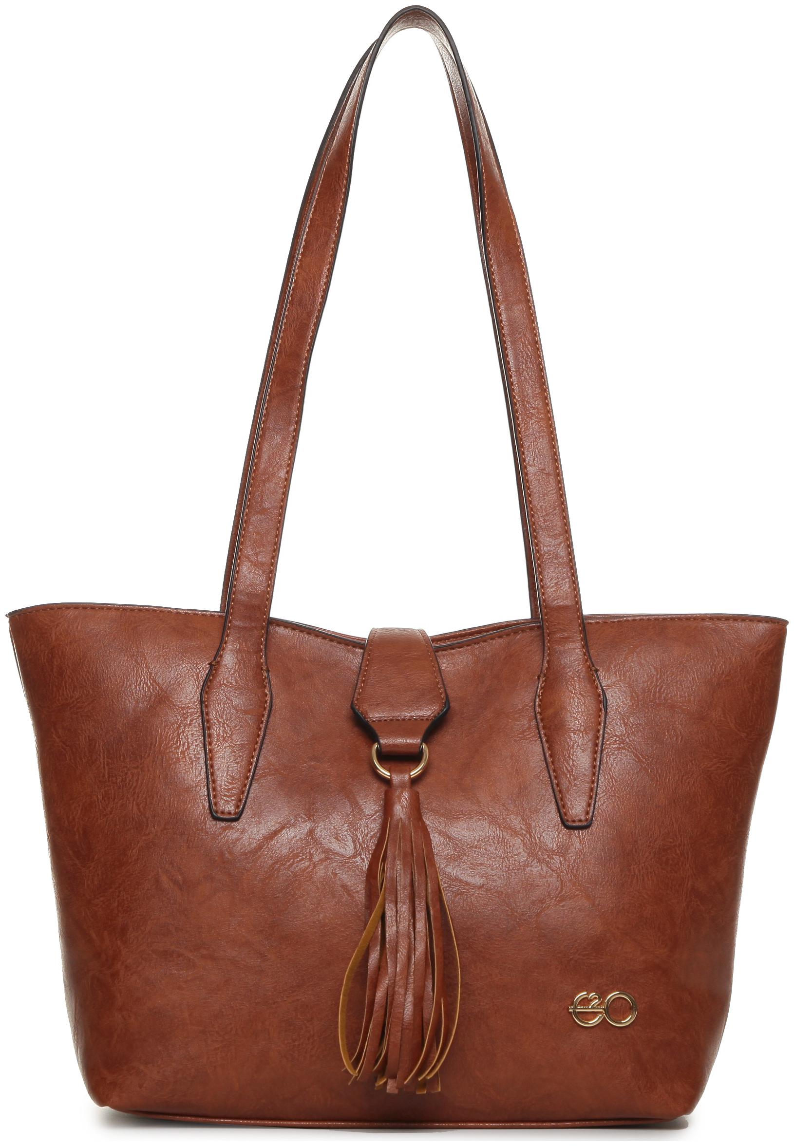 

E2O Brown PU Handheld Bag