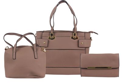 

BULLS HIDE Brown Faux Leather Handheld Bag