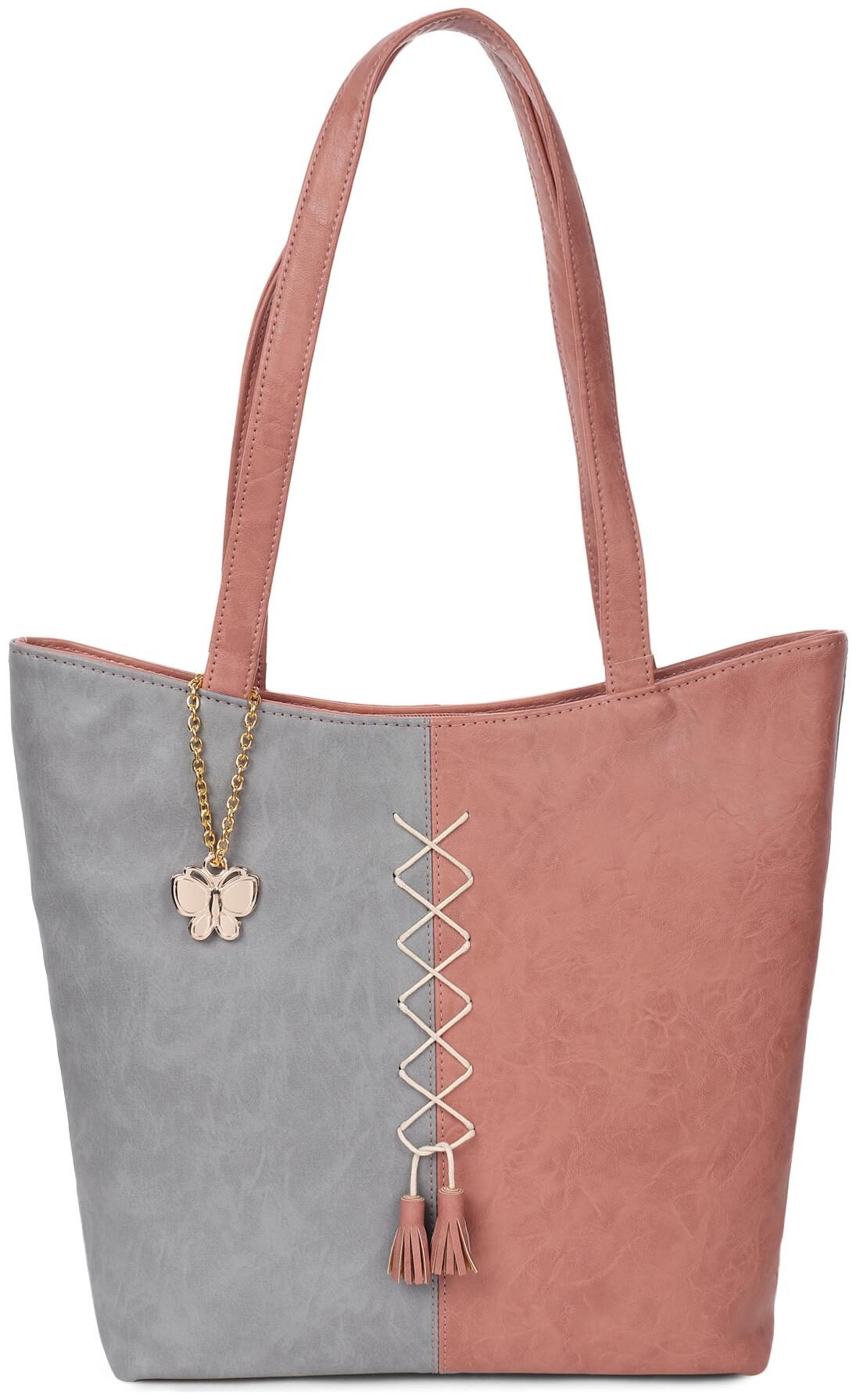

Butterflies Pink PU Handheld Bag - Handbag