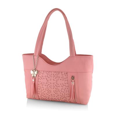 

Butterflies Pink Faux Leather Shoulder Bag