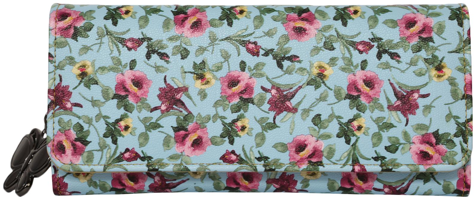 

Butterflies Women Green PU Wallet