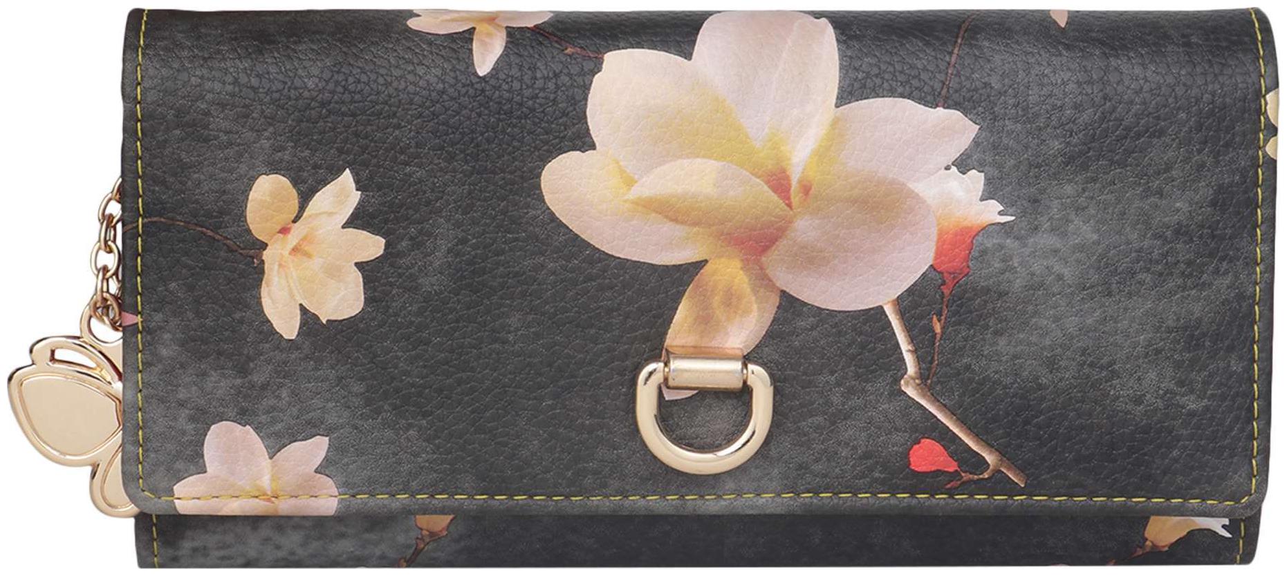 

Butterflies Women Grey PU Wallet