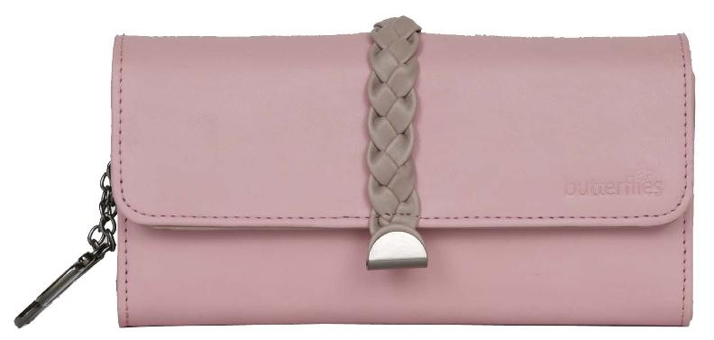 

Butterflies Women Clutch (Baby Pink) (BNS 2420BPK)