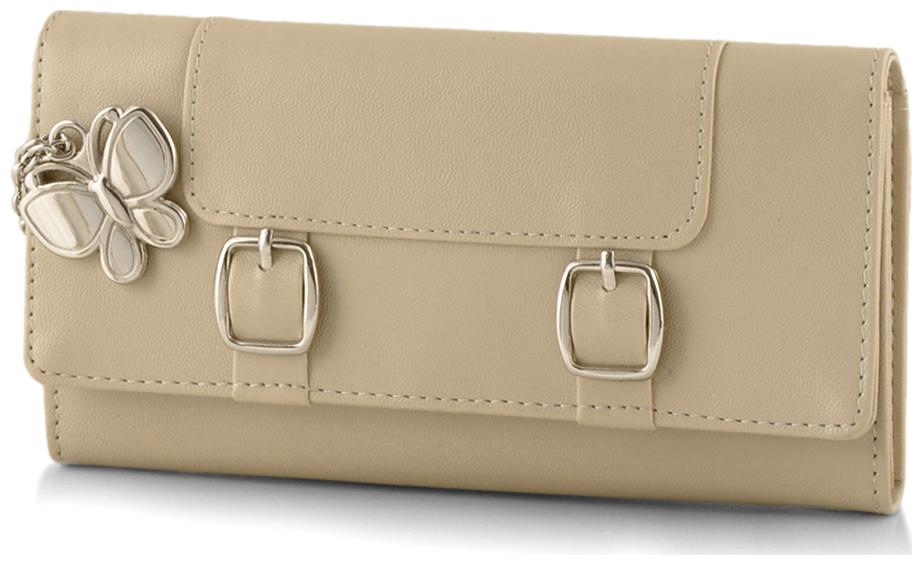 

Butterflies Women Beige PU Wallet