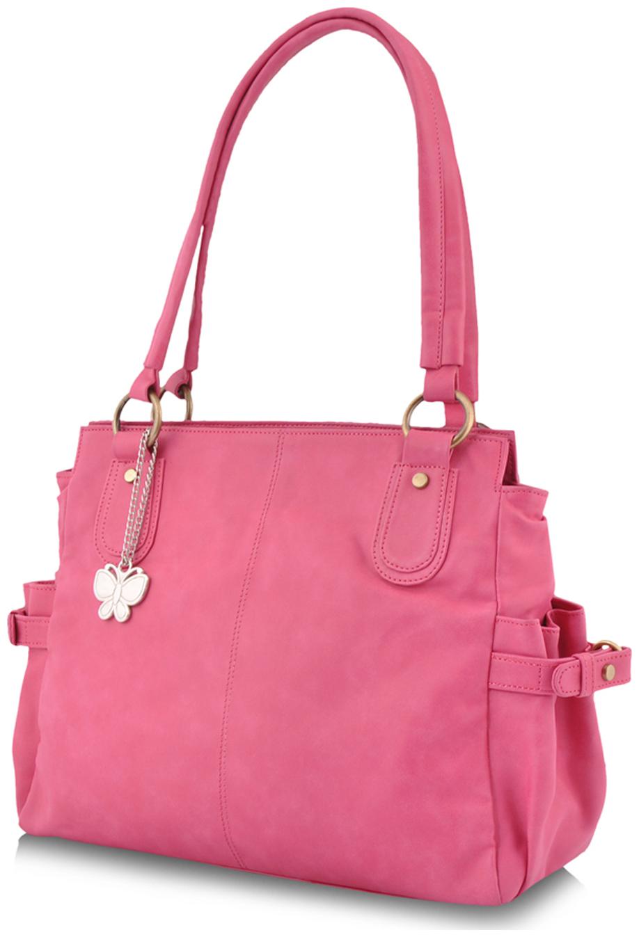 

Butterflies Beige PU Handheld Bag