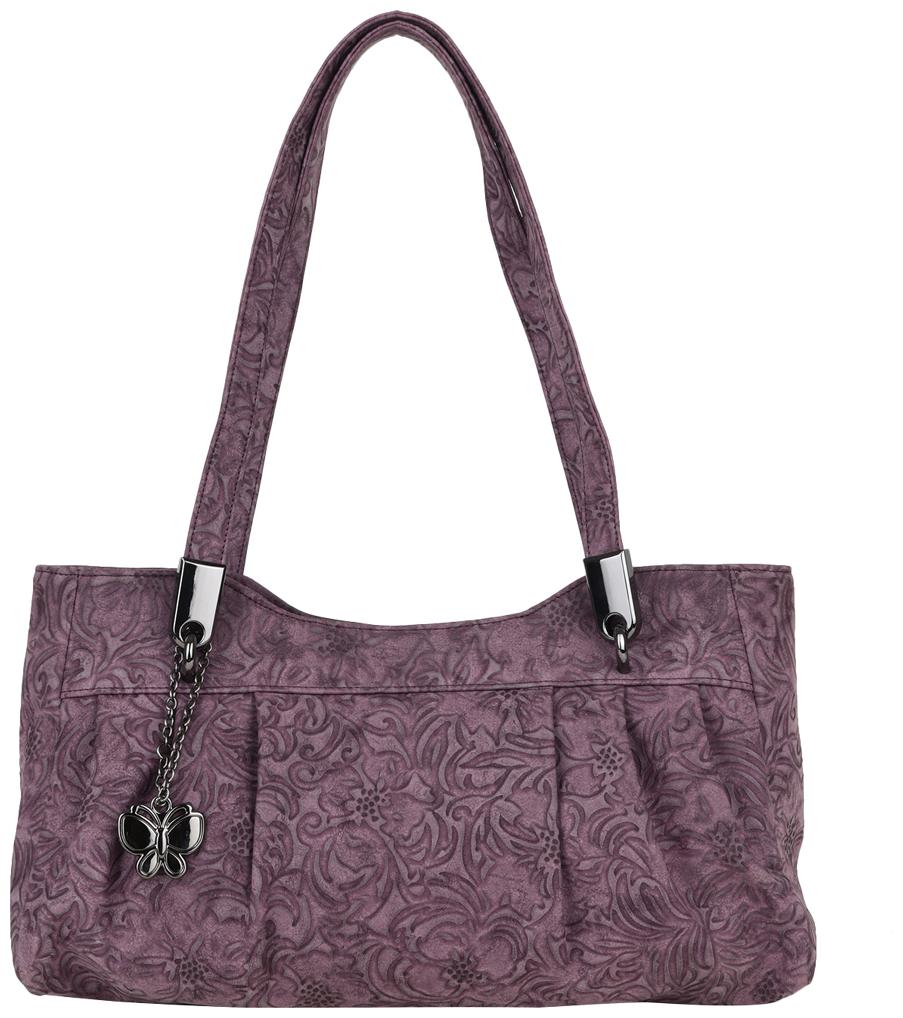 

Butterflies Red Faux Leather Handheld Bag
