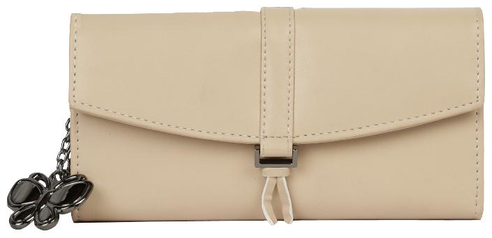 

Butterflies Women Beige PU Wallet