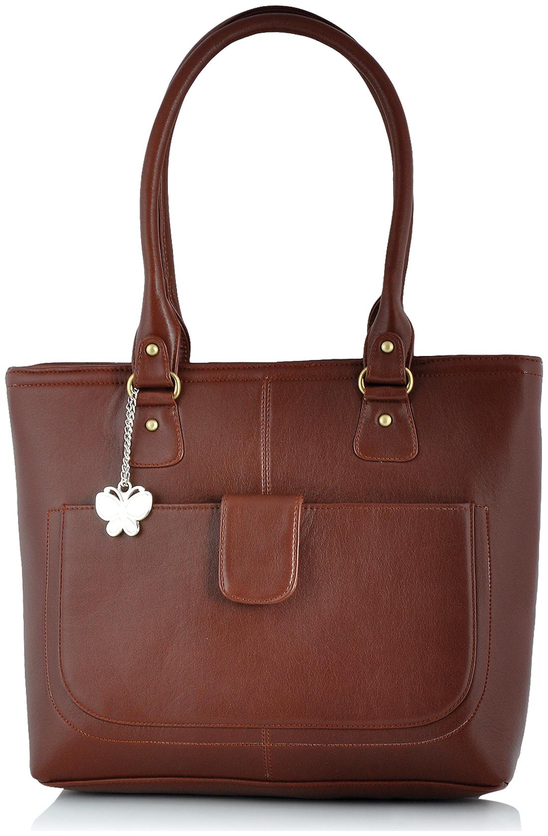 

Butterflies Blue PU Handheld Bag