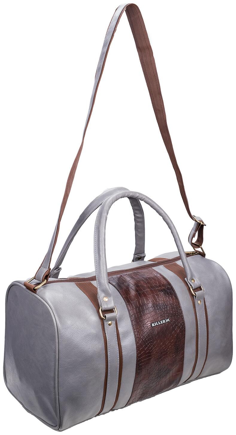 

Cabin size Duffle bag - Killer Jamaica PU 30 Litre Stylish Grey duffle bag