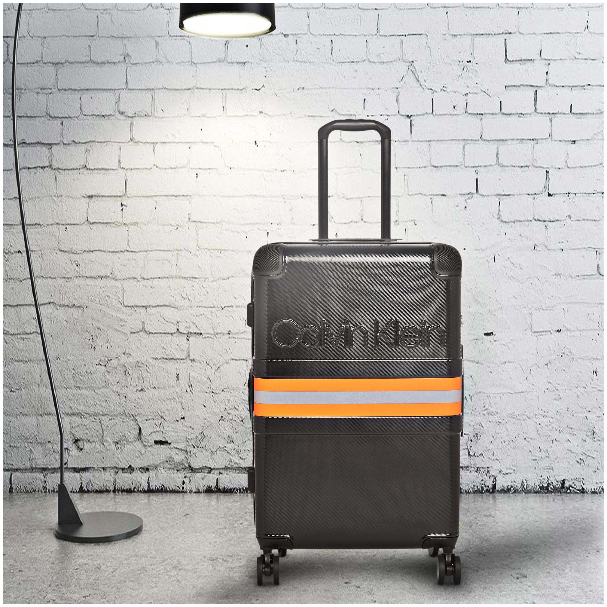 

Calvin Klein Marshall Hard Body Medium Black Orange Trolley Bag (LH418MS9M35)