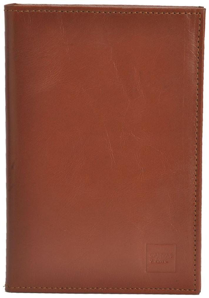 

Canvas Awl 100 Genuine Leather Brown Unisex Passport Travel Wallet