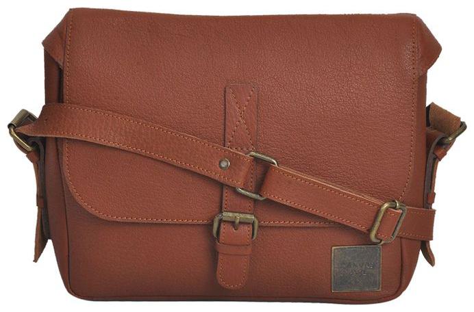 

Canvas Awl Genuine Durango VT Brown Leather Unisex Sling Bag