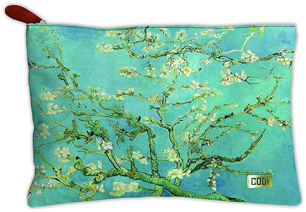 

Canvas Printed Multipurpose Travel Zipper Pouch (Flower Tree Green)