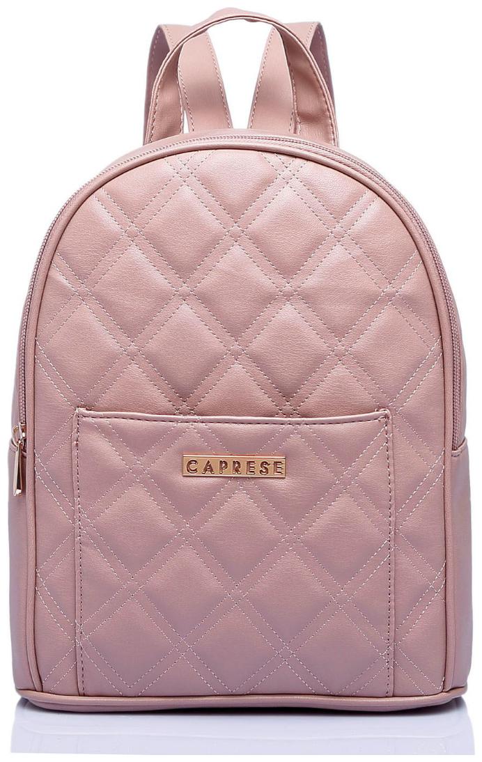 

CAPRESE Pink Faux Leather Backpack