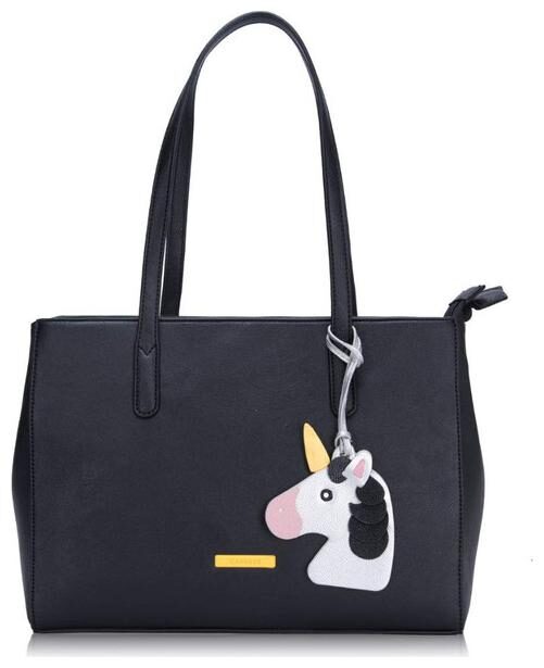 

CAPRESE Black Faux Leather Solid Sling Bag