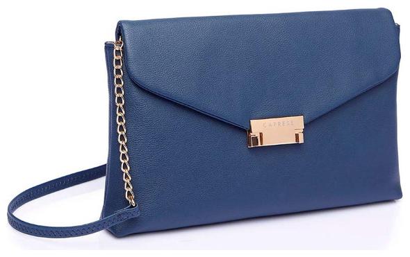 

CAPRESE Women Blue Leather Clutch