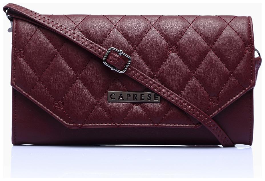 

CAPRESE Women Maroon PU Clutch