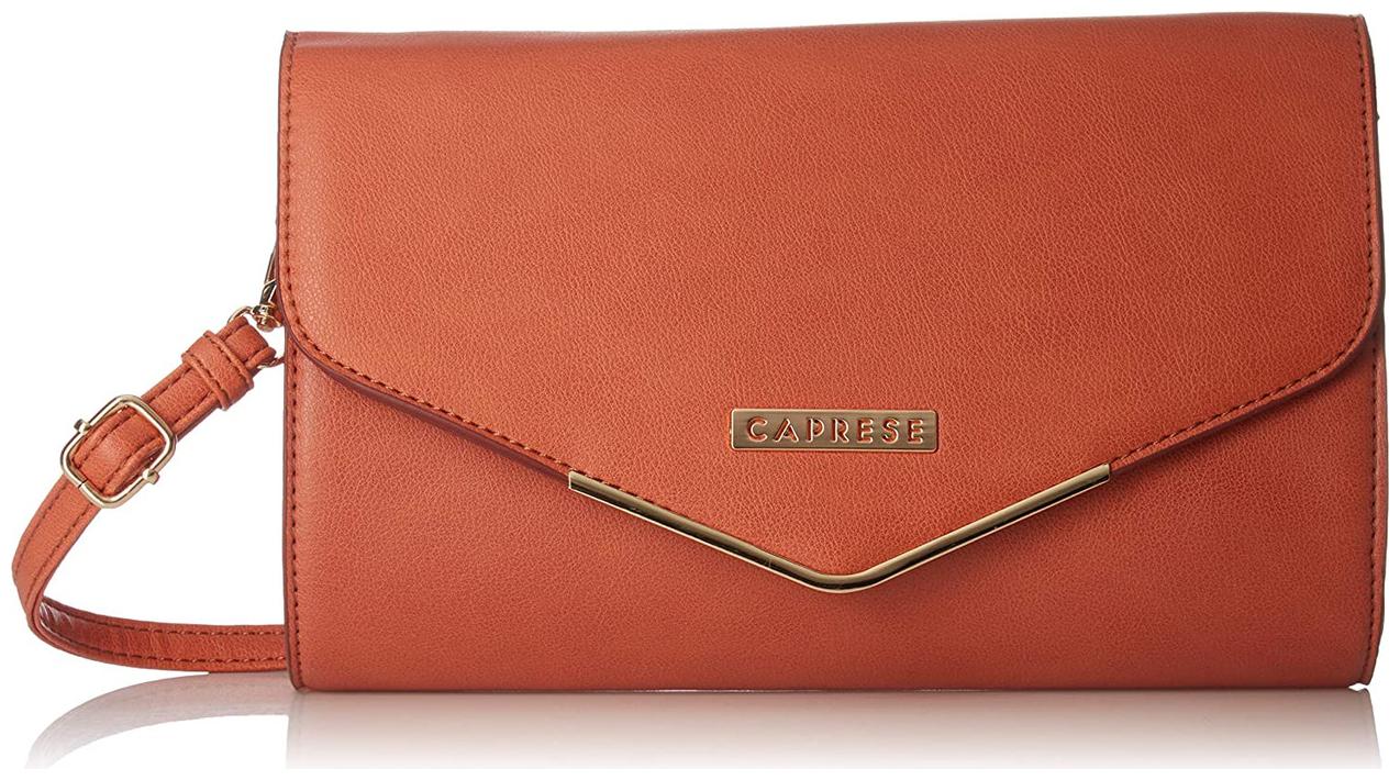 

CAPRESE Women Pink Leather Clutch