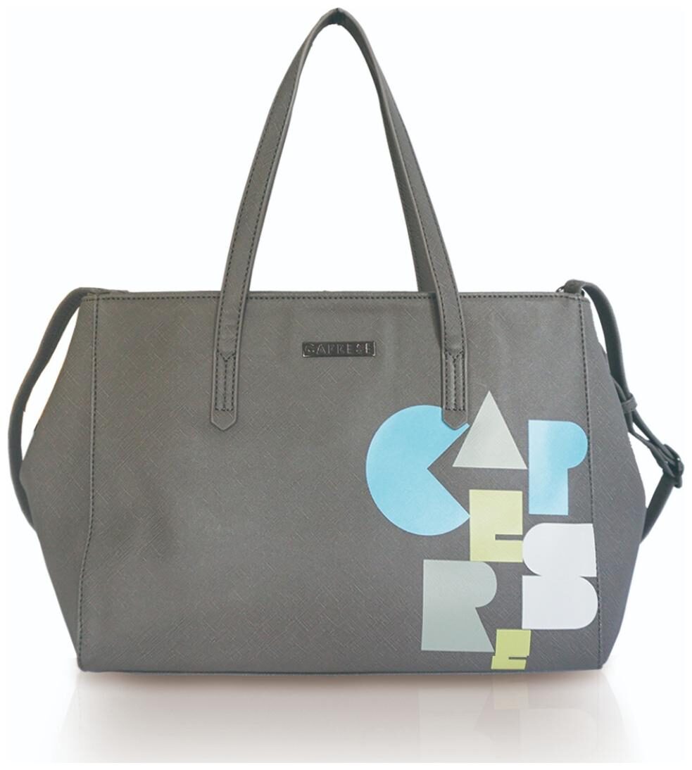 

CAPRESE Grey Faux Leather Satchel