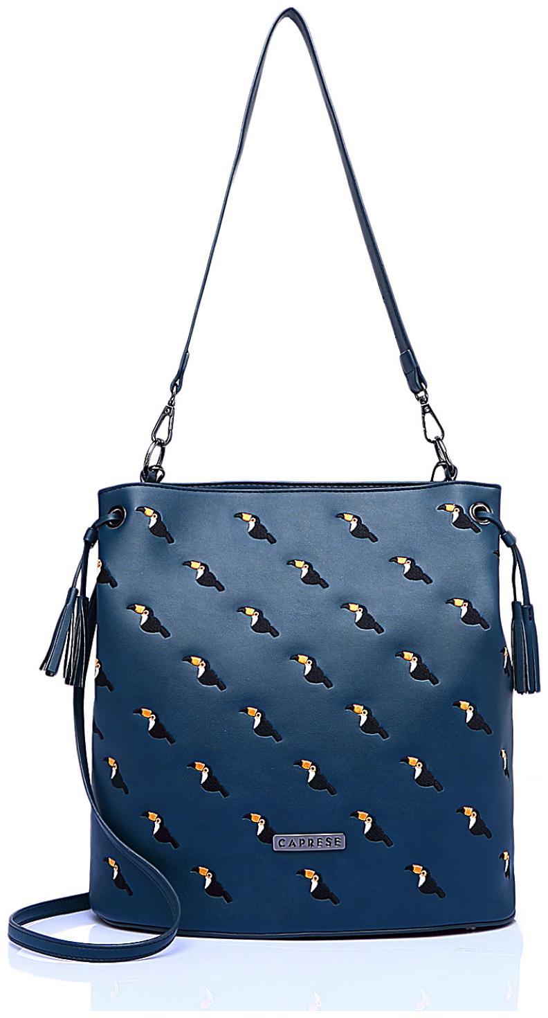 

CAPRESE Blue Faux Leather Hobo Bag