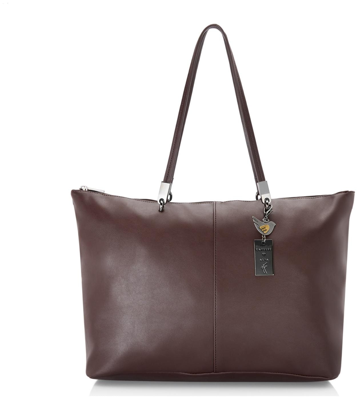 

CAPRESE Brown Faux Leather Handheld Bag