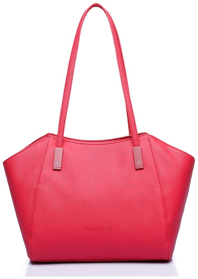 

CAPRESE Pink Faux Leather Satchel
