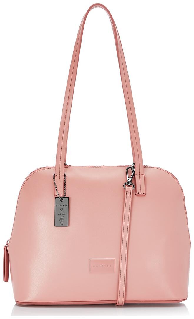 

CAPRESE Pink Faux Leather Satchel