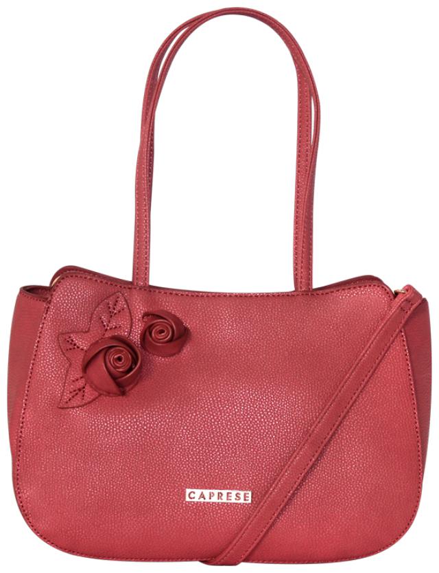 

CAPRESE Pink Faux Leather Satchel