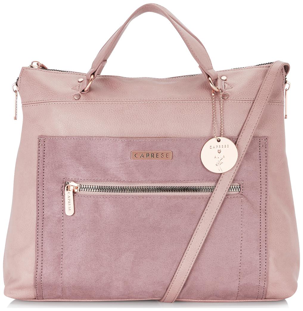 

CAPRESE Pink Faux Leather Satchel