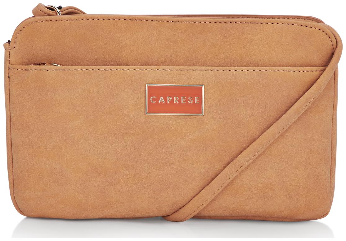 

CAPRESE Tan PU Solid Sling Bag