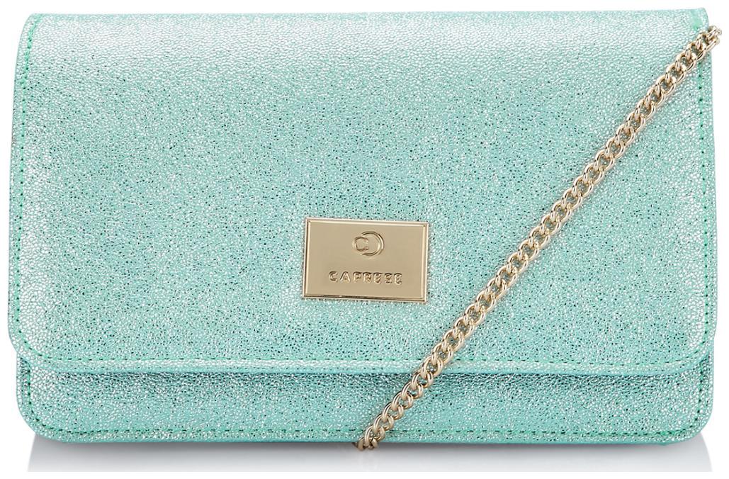 

CAPRESE Green Faux Leather Solid Sling Bag