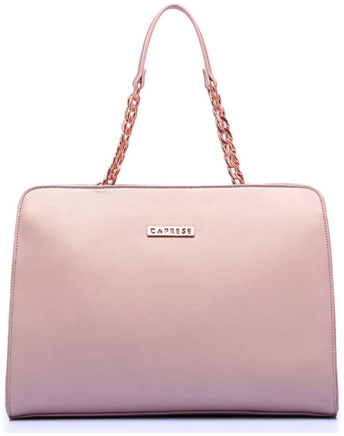 

CAPRESE Beige Faux Leather Satchel