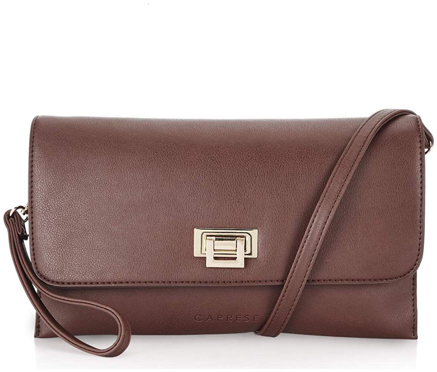 

CAPRESE Brown Faux Leather Solid Sling Bag