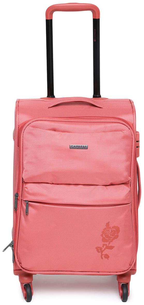 pink briefcase on wheels