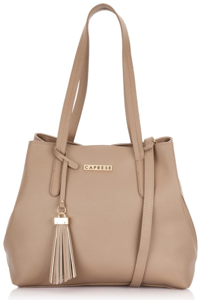 

CAPRESE Women Solid Faux Leather - Tote Bag Brown