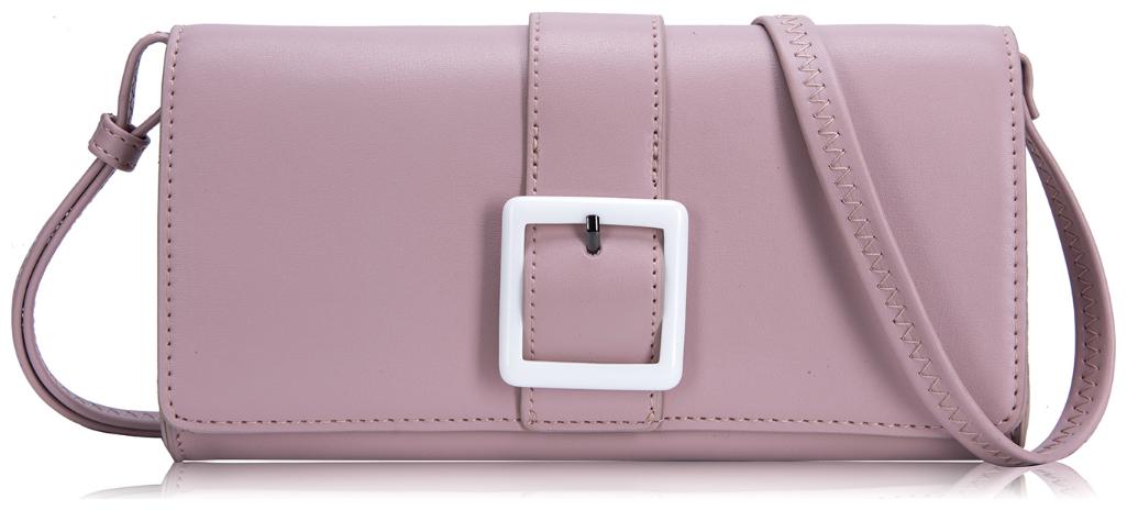 

CAPRESE Pink Faux Leather Solid Sling Bag