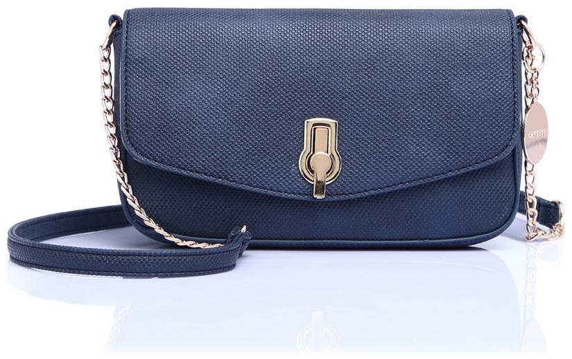 

CAPRESE Blue Faux Leather Solid Sling Bag