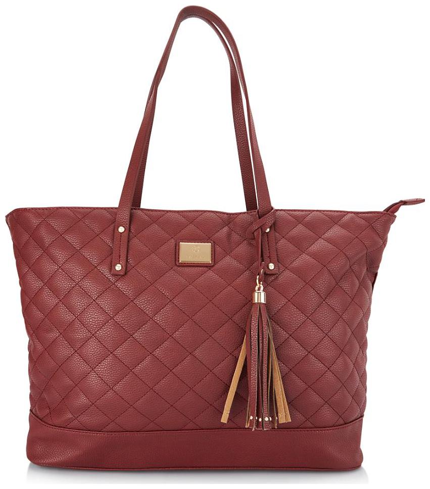 

CAPRESE Red Faux Leather Handheld Bag