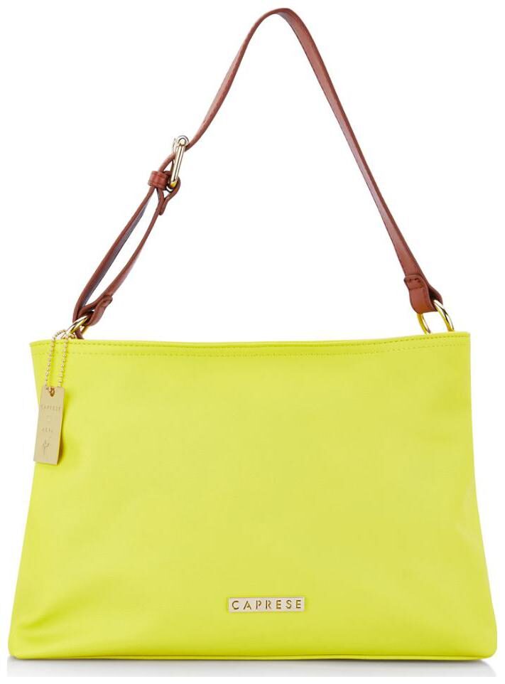 

CAPRESE Yellow Faux Leather Satchel