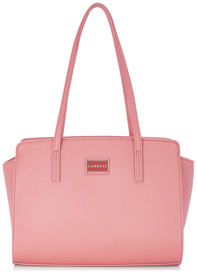 

CAPRESE Women Solid Faux Leather - Tote Bag Pink