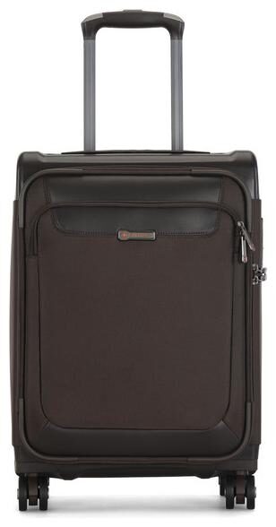 

Carlton Crossover Small Size Soft Luggage Bag ( Brown 4 Wheels )