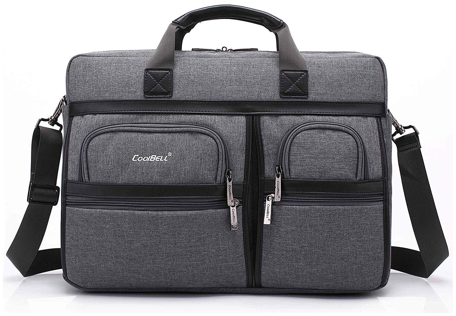 

Coolbell Large capacity Leather Handle Waterproof Nylon 15 6 inch Laptop Bag Waterproof Laptop Backpack