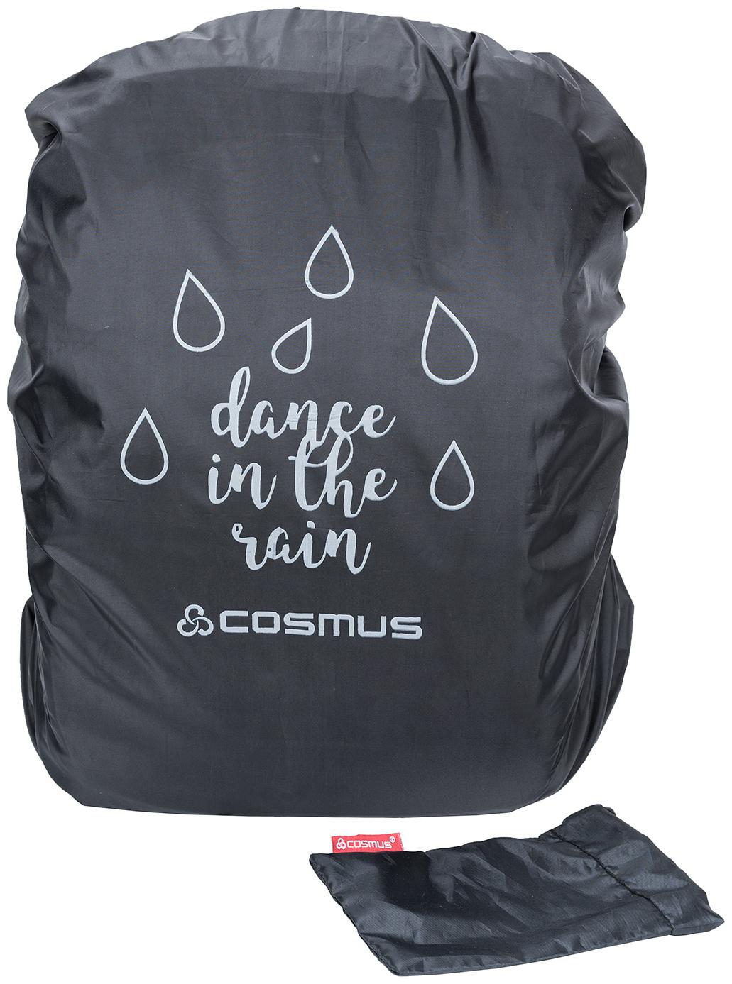 

Cosmus Rain Dance Black Rain Dust Cover with Pouch for Laptop Bags and Backpacks