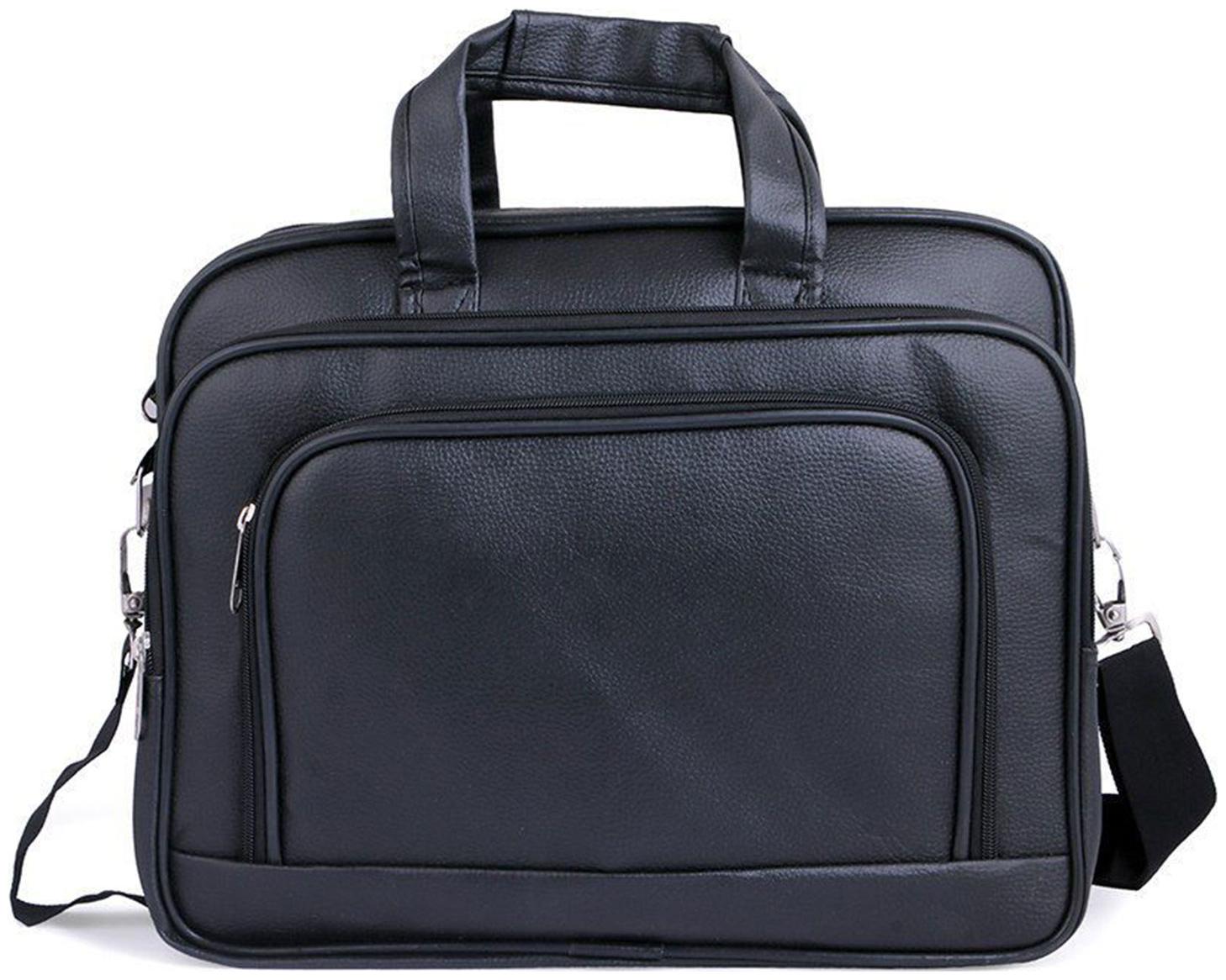

Cosykart Black Premium P U Leather Office Bag