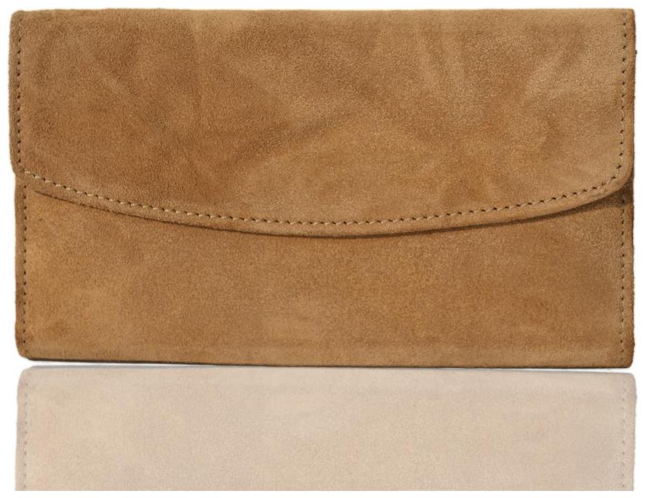 

Crapgoos Women Brown Leather Clutch