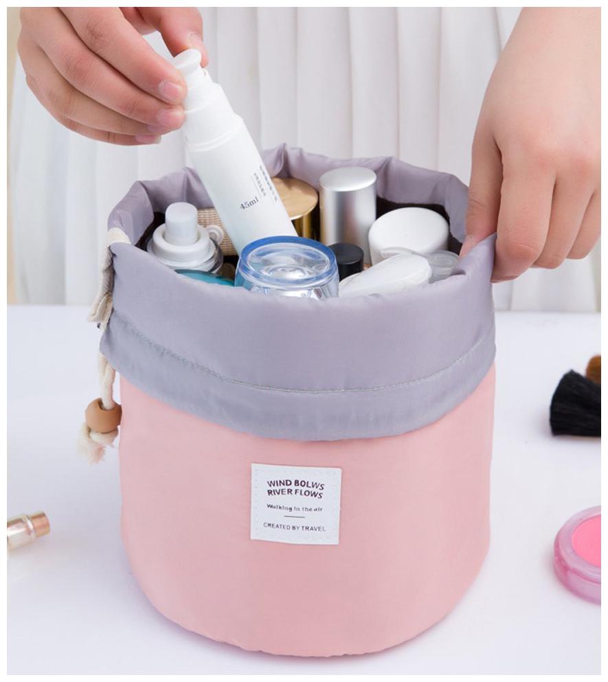

Cushioned Travel Cosmetic kit Bag with Mini Zipper Purse and Transparent Pouch