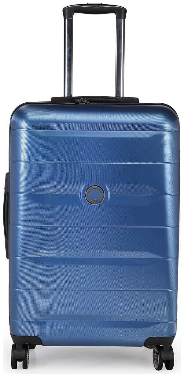 

Delsey Medium Size Hard Luggage Bag ( Blue 4 Wheels )