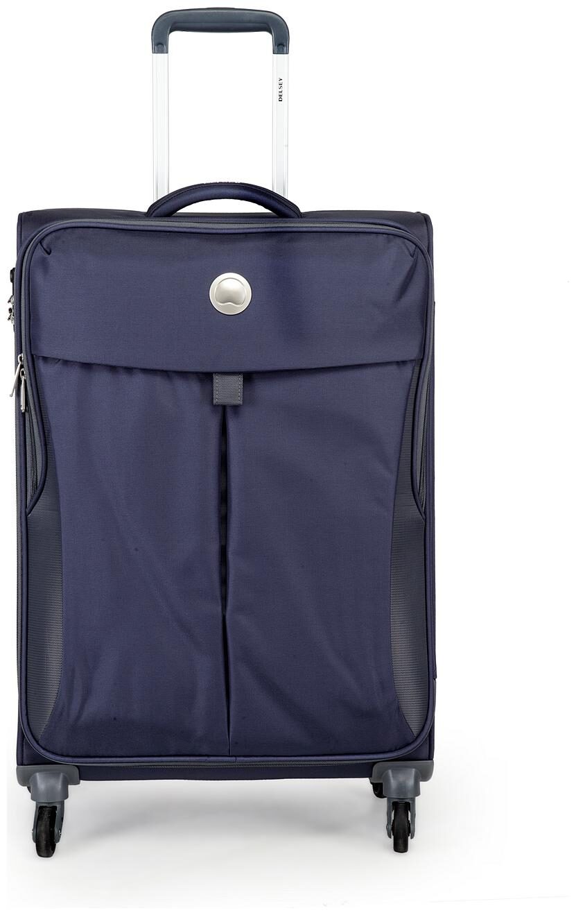 

Delsey Cabin Size Soft Luggage Bag ( Blue 4 Wheels )